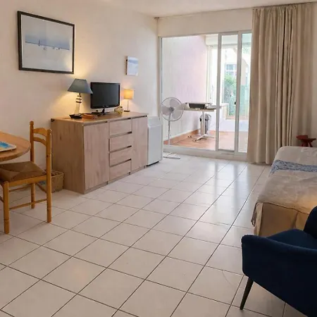 Grand F2 40 M2 Centre Port, Loggia 5m2, Vue Jardin, Belle Terrasse, Parking Prive דירה אגדה